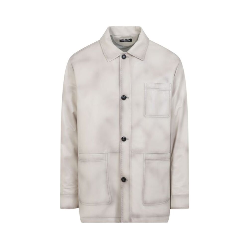 Kiton Lamb Leather Jacket Men